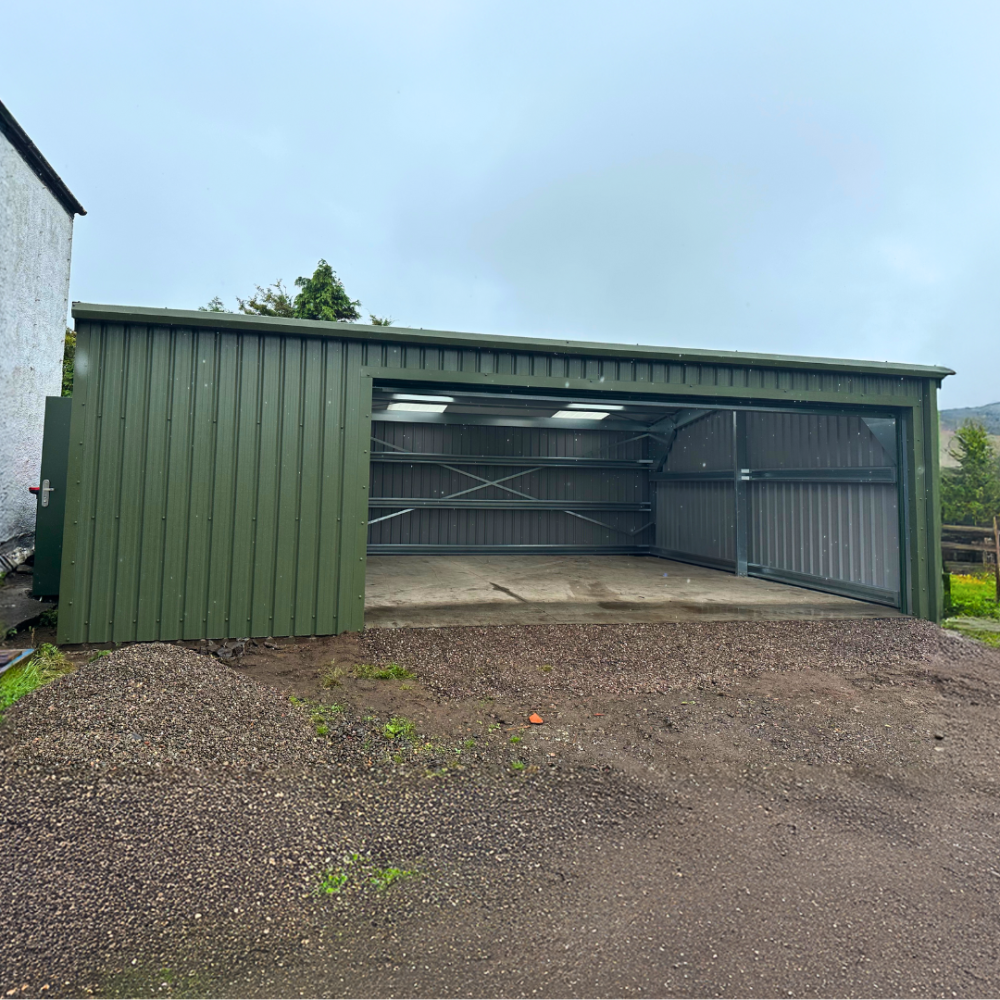 A green domestic workshop supplied by Kit Buildings UK