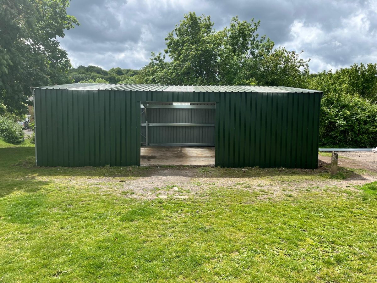 Day three - the roof and skylights have been put on the build