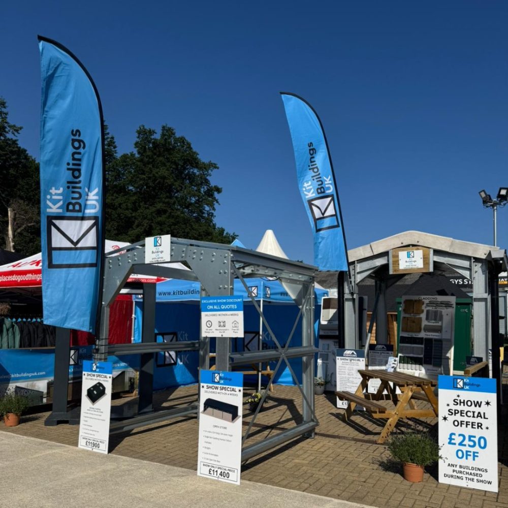 An image of the Kit Buildings UK stand at the 2025 Great Yorkshire Show