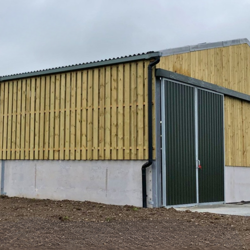 An example of yorkshire boarding on an agricultural building